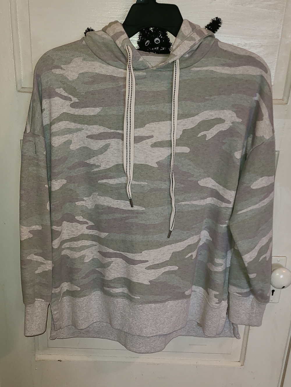 aerie Gray Camo Pullover Hoodie